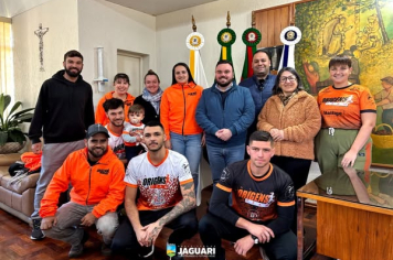 GRUPO ORIGENS TEAM SE REÚNE COM O PREFEITO IGOR TAMBARA PARA TRATAR DE FUTURAS PARCERIAS NO ESPORTE
