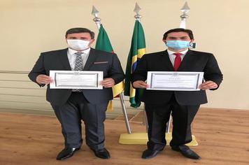 Prefeito e Vice-Prefeito são diplomados pela Justiça Eleitoral