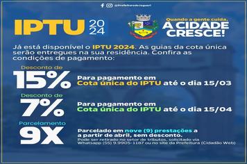 CONDIÇÕES E VENCIMENTOS DOS TRIBUTOS DE 2024