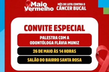  MAIO VERMELHO – PREVENÇÃO É O MELHOR CAMINHO