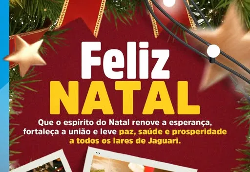 PREFEITURA DE JAGUARI DESEJA UM FELIZ NATAL