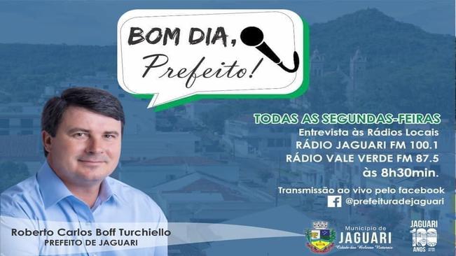 Acompanhe nesta Segunda-feira o programa: Bom dia, Prefeito!