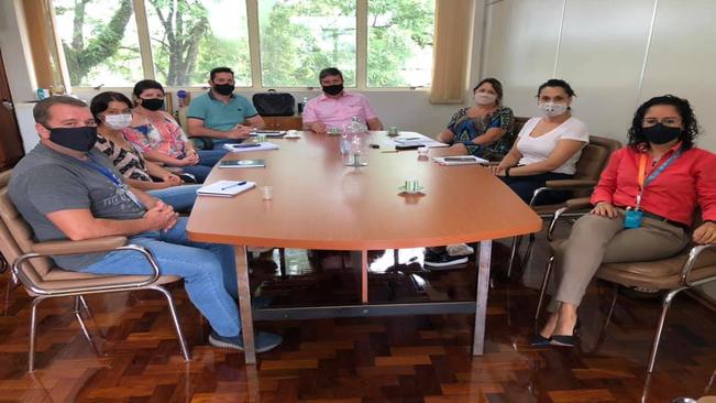 Prefeito Beto Turchiello recebe a visita do Senac