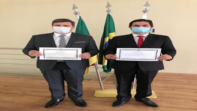 Prefeito e Vice-Prefeito são diplomados pela Justiça Eleitoral