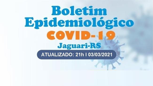COMITÊ ESTRATÉGICO DE SAÚDE DE JAGUARI PARA ENFRENTAMENTO DO CORONAVÍRUS DIVULGA NOVO BOLETIM nº 262