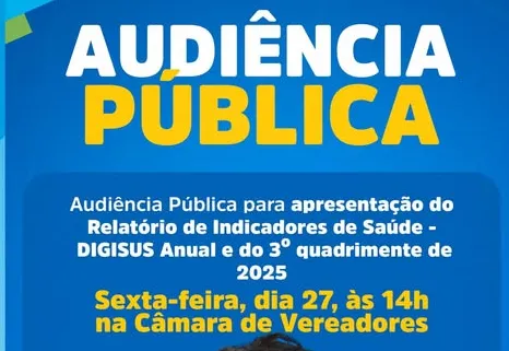 AUDIÊNCIA PÚBLICA – RELATÓRIO DE INDICADORES DE SAÚDE
