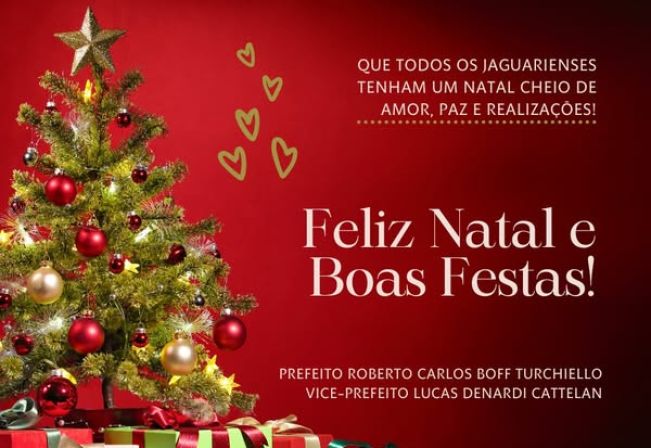 MENSAGEM DE NATAL DA ADMINISTRAÇÃO MUNICIPAL DE JAGUARI