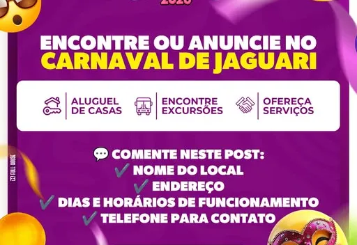 O Carnaval de Jaguari 2026 vem aí — e sua oportunidade também!
