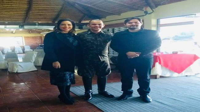 VICE-PREFEITO LUCAS CATTELAN PARTICIPA DA POSSE DO GENERAL ROCHA LIMA