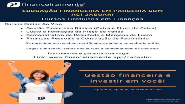 Financeiramente – Educação Financeira em Parceria com a ACI Jaguari